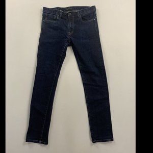 Uniqlo Men's Blue Slim Straight Leg Selvedge Denim